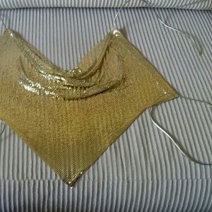 Whiting & Davis Metal Mesh Top